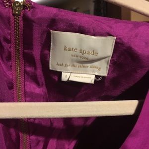 Kate spade silk cocktail dress with bow
